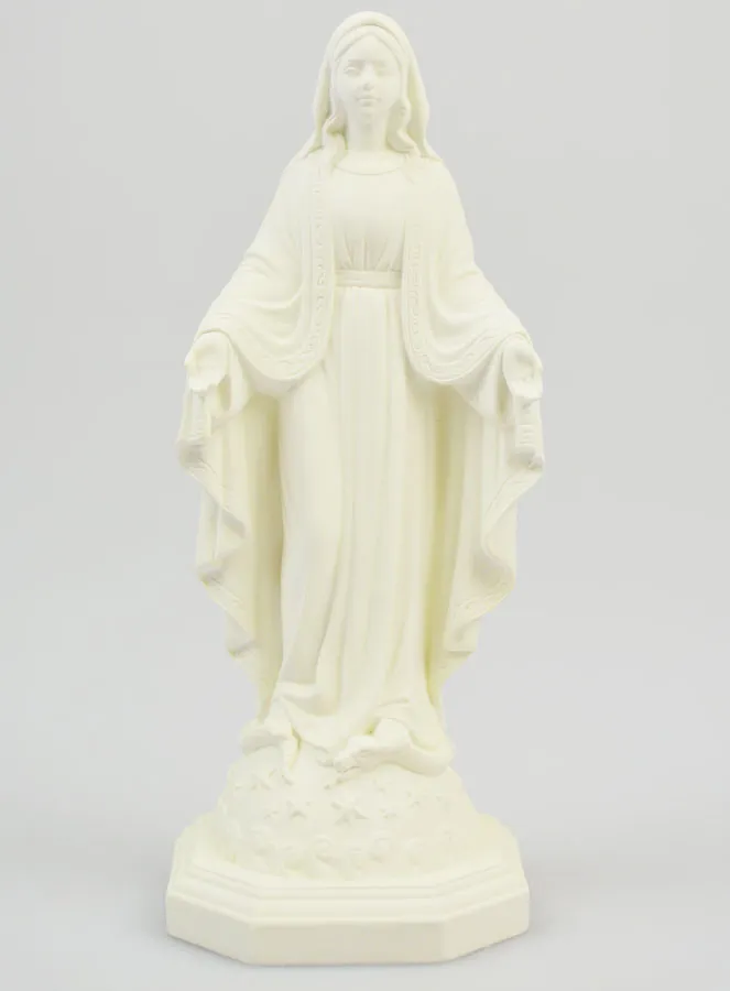 Miraculous Virgin Mary Statue in Phosphorescent Resin - 15cm (pic 1)
