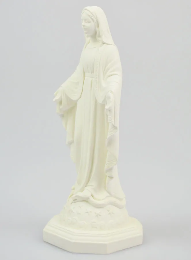 Miraculous Virgin Mary Statue in Phosphorescent Resin - 15cm (pic 2)