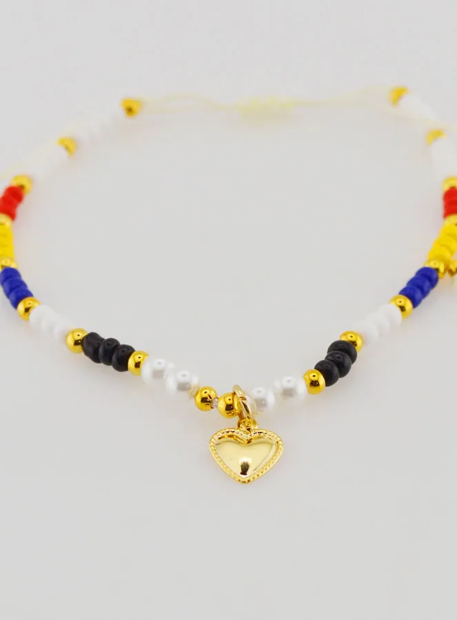 Multicoloured Braided Religious Bracelet - Ex Voto (pic 2)