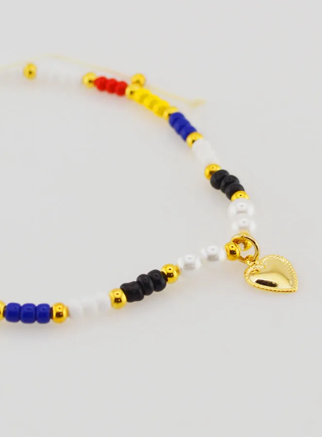 Multicoloured Braided Religious Bracelet - Ex Voto (pic 3)