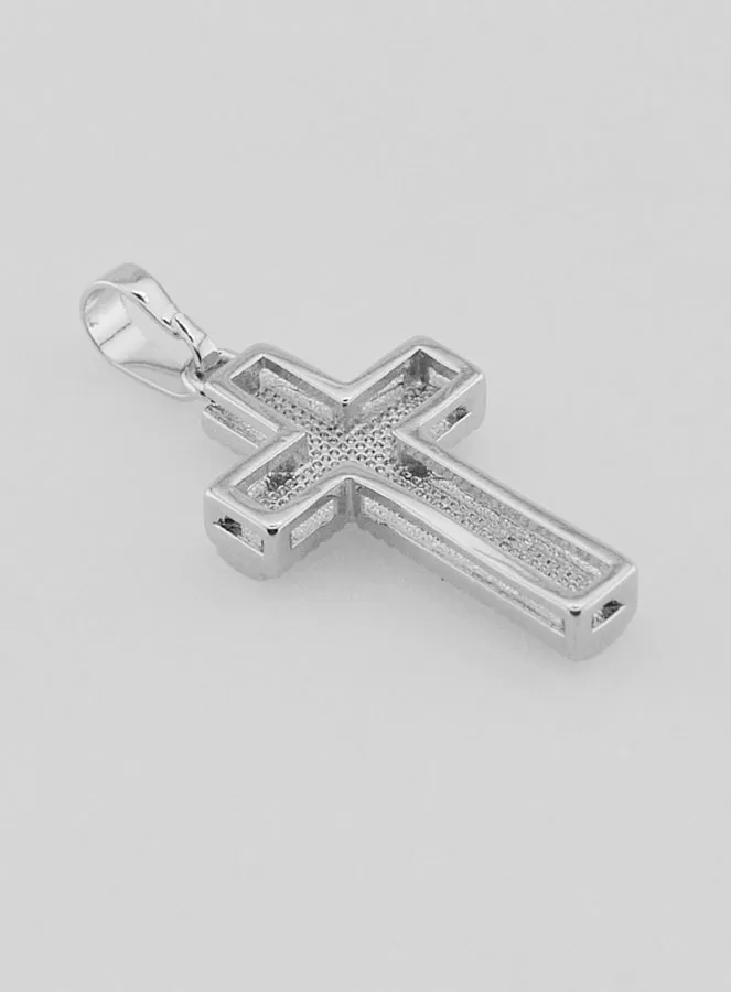 Cross Pendant Mother-of-Pearl and Silvery Brass (pic 4)