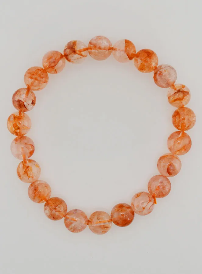 Bracelet with Haematoid Quartz Stone A - 8 mm (pic 1)