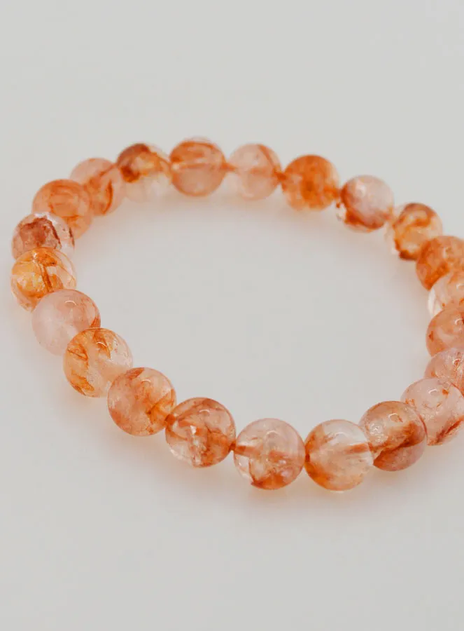 Bracelet with Haematoid Quartz Stone A - 8 mm (pic 3)