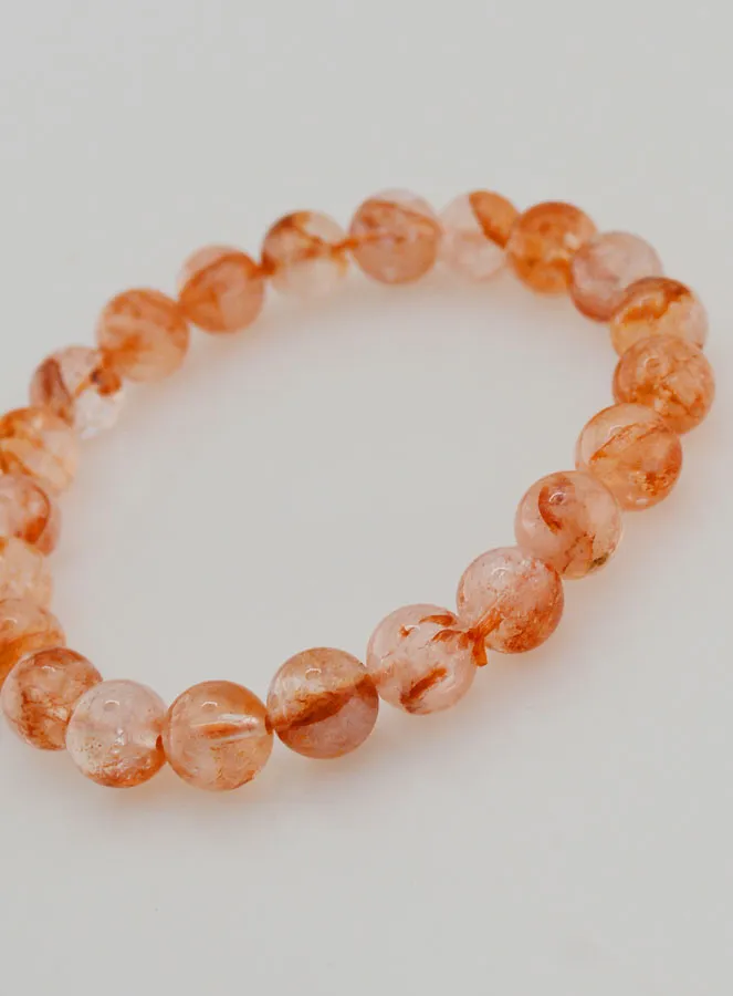 Bracelet with Haematoid Quartz Stone A - 8 mm (pic 4)