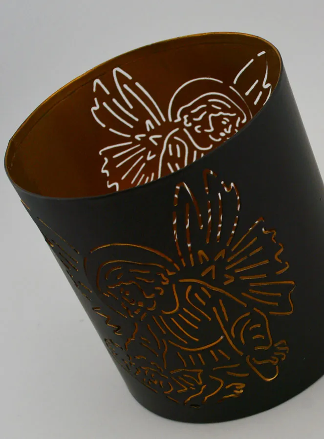 Openwork Candle Holder - Guardian Angel (pic 3)