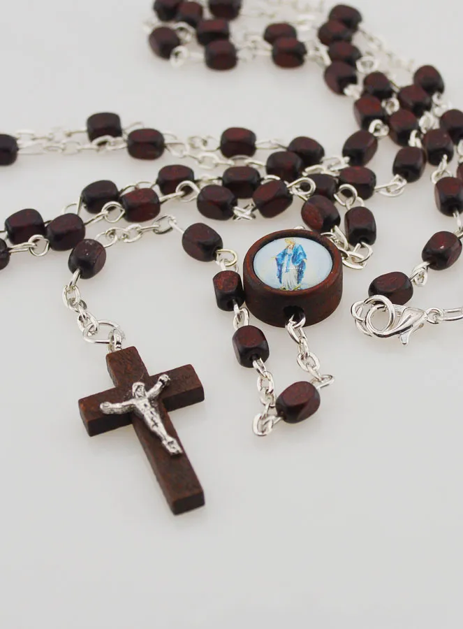 Miraculous Virgin Rosary in Dark Wood (pic 2)