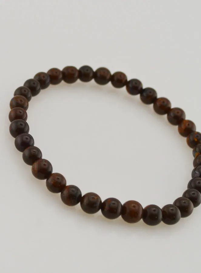 Boulder Opal Gemstone Bracelet - 6mm (pic 3)