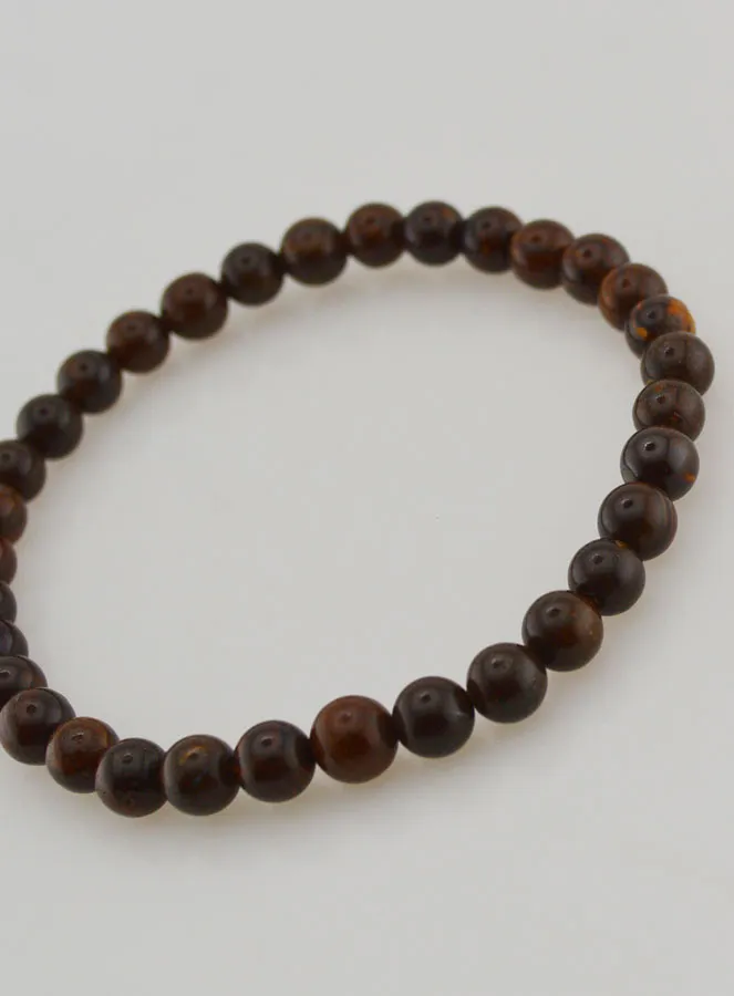 Boulder Opal Gemstone Bracelet - 6mm (pic 4)