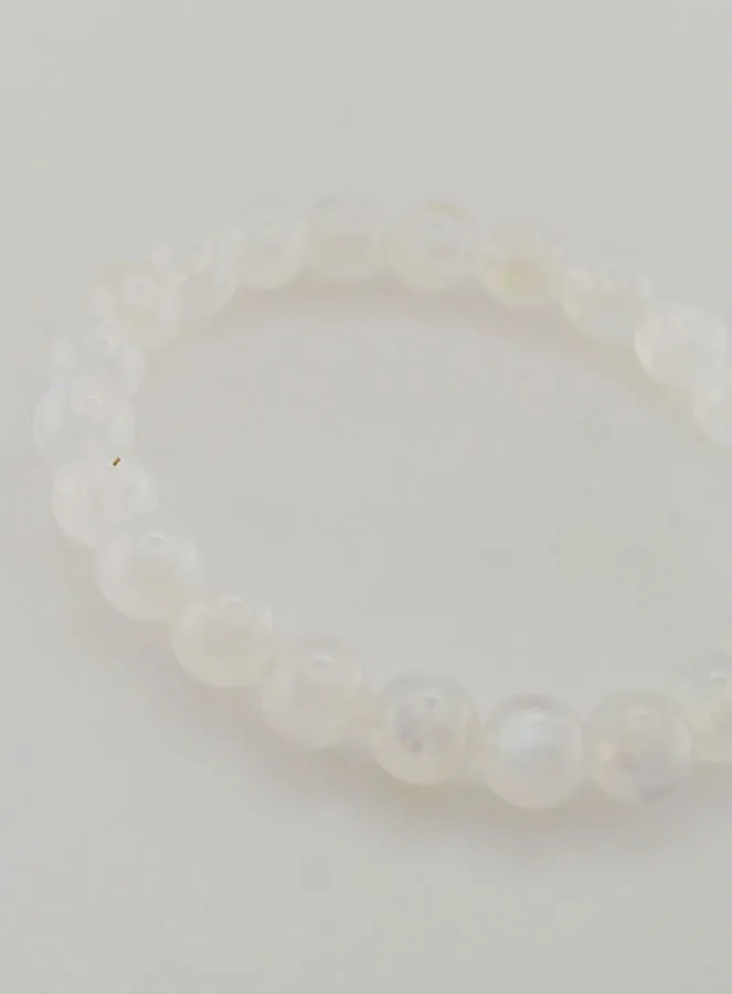 Peristerite White Moonstone Bracelet AAA (pic 3)