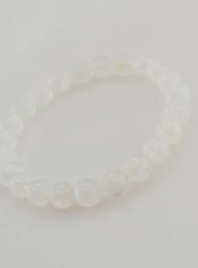 Peristerite White Moonstone Bracelet AAA (pic 4)