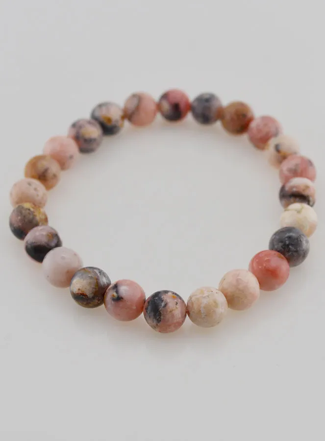 Gemstone Bracelet in Pink Opal 8mm (pic 2)