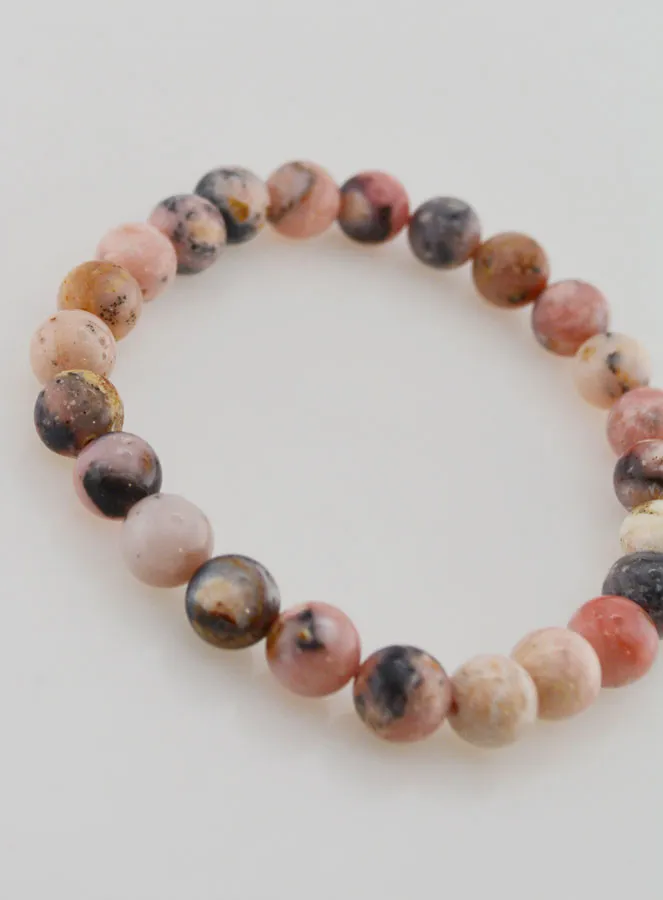 Gemstone Bracelet in Pink Opal 8mm (pic 3)