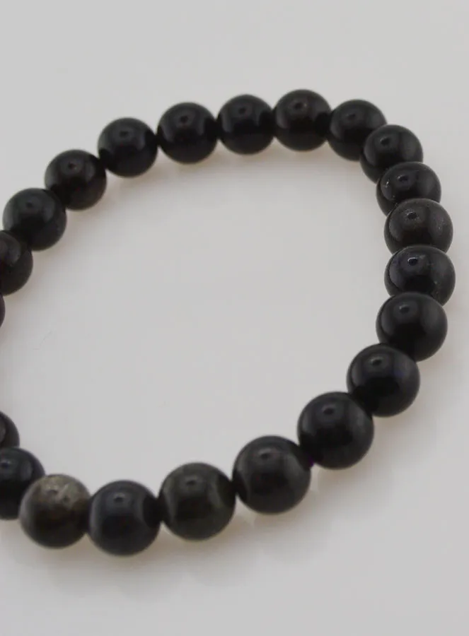 Black Opal Gemstone Bracelet 8mm (pic 4)
