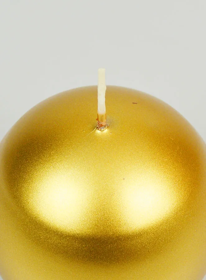 Tabletop Ball Candle 8cm (pic 4)