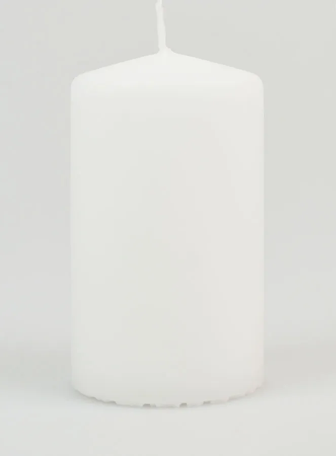 Tabletop Candle 10 x 6cm - White (pic 1)