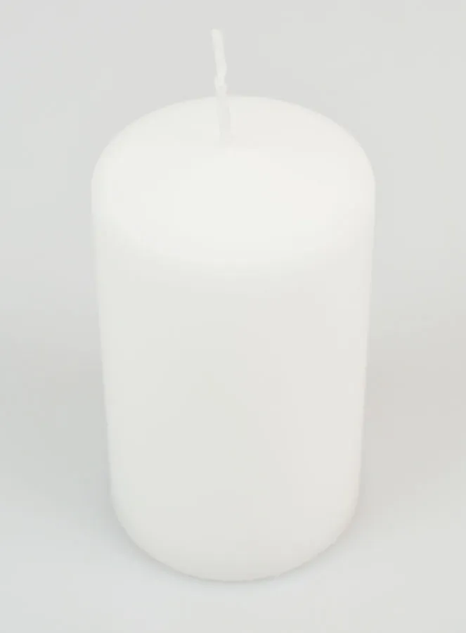 Tabletop Candle 10 x 6cm - White (pic 2)