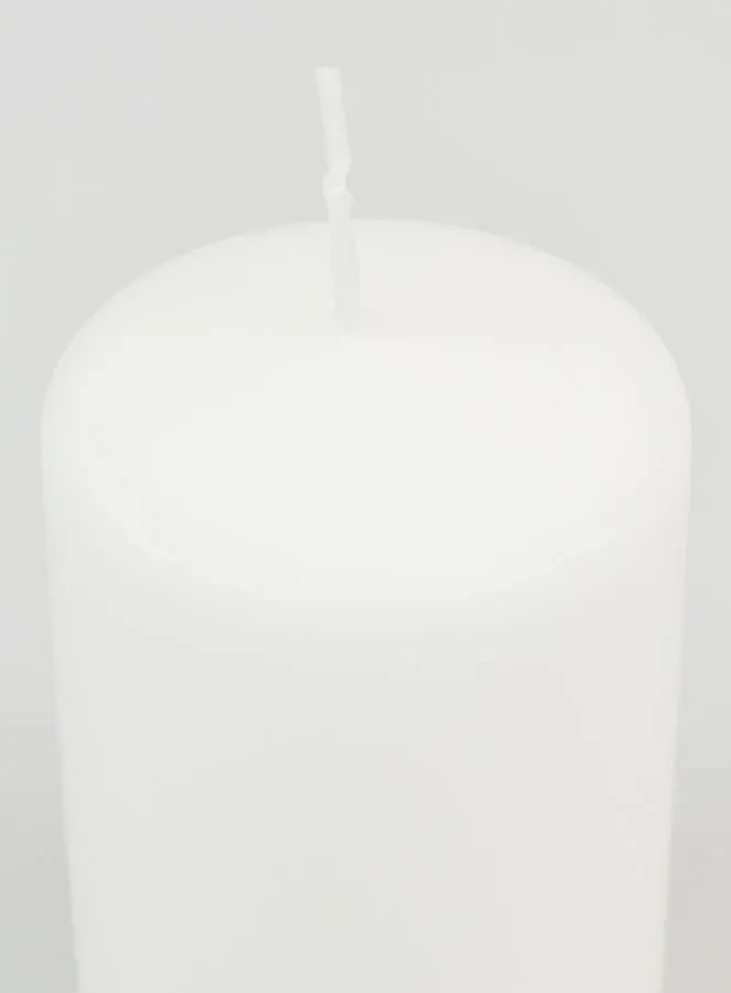 Tabletop Candle 10 x 6cm - White (pic 4)
