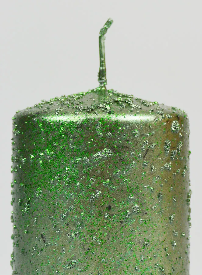Glitter Christmas candle - Fir Green (pic 3)