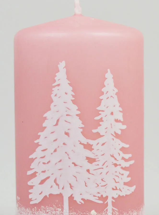 Tabletop Candle Winter Ambience - Pink Powdered (pic 3)