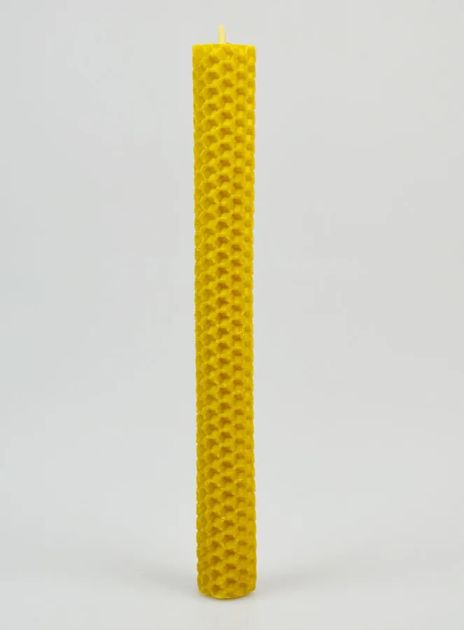 Beeswax Candle 100% Natural - 20cm (pic 1)