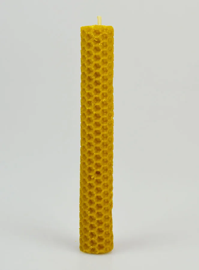 Beeswax Candle 100% Natural - 15cm (pic 1)