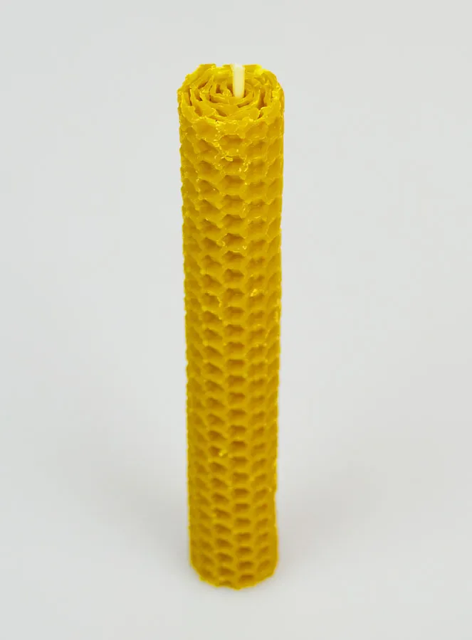 Beeswax Candle 100% Natural - 15cm (pic 2)