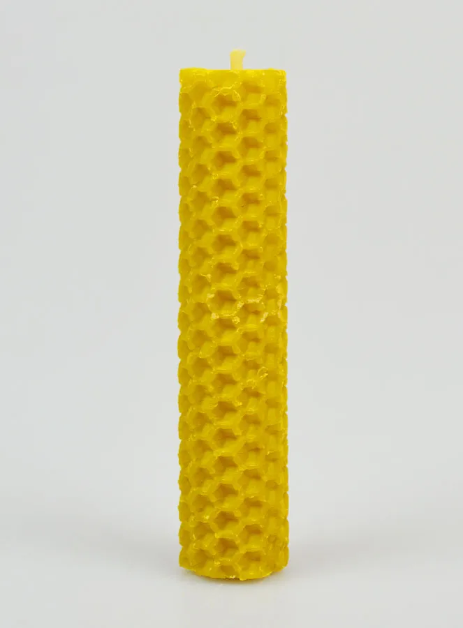 Beeswax Candle 100% Natural - 10cm (pic 1)