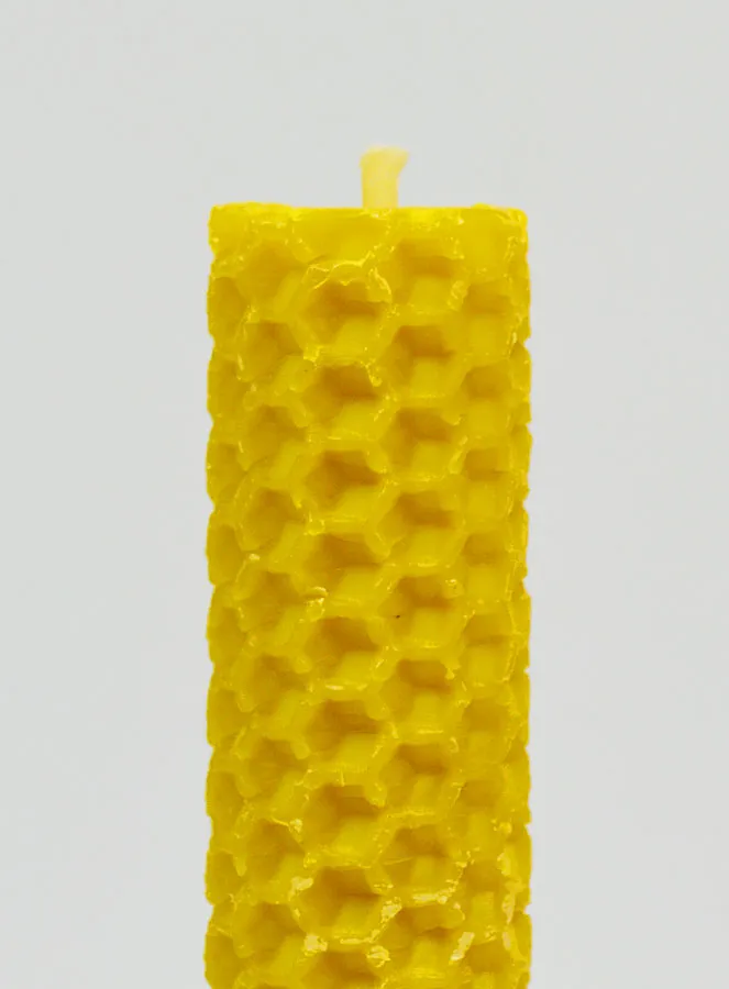 Beeswax Candle 100% Natural - 10cm (pic 3)