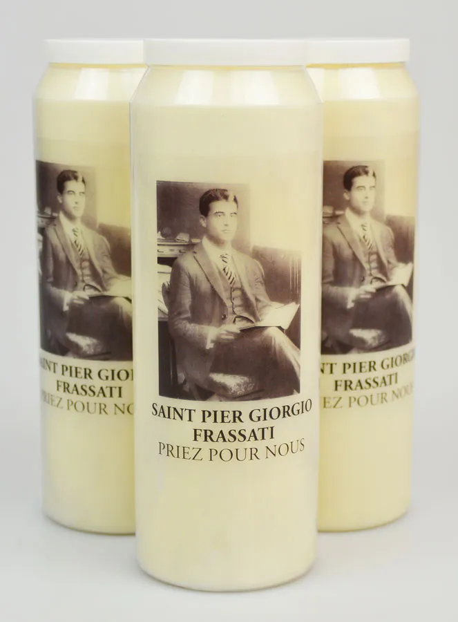 Set 3 Sanctuary Candles Saint Pier Giorgio Frassati (pic 1)