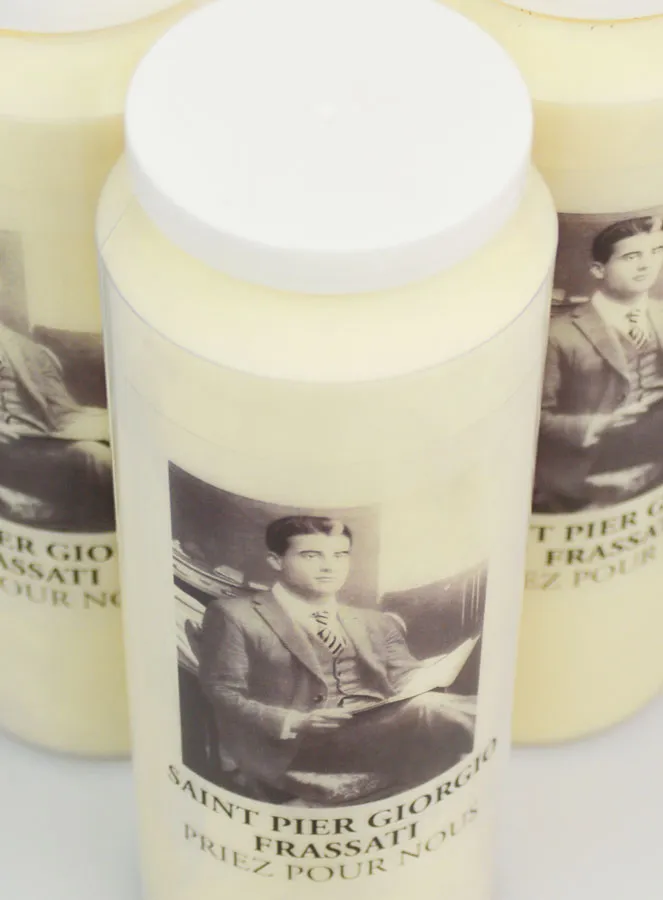 Set 3 Sanctuary Candles Saint Pier Giorgio Frassati (pic 4)