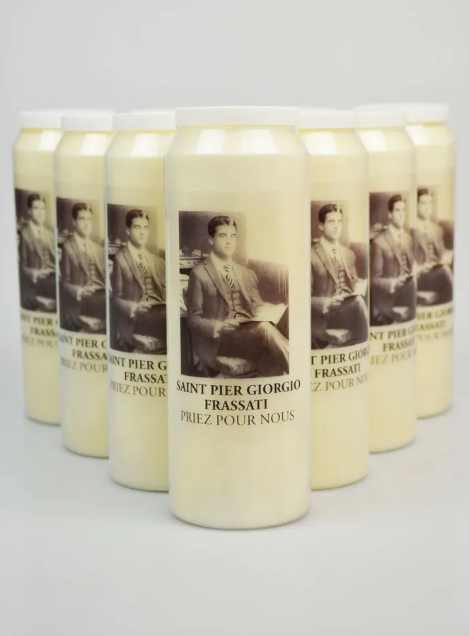 Set 10 Sanctuary Candles Saint Pier Giorgio Frassati (pic 1)