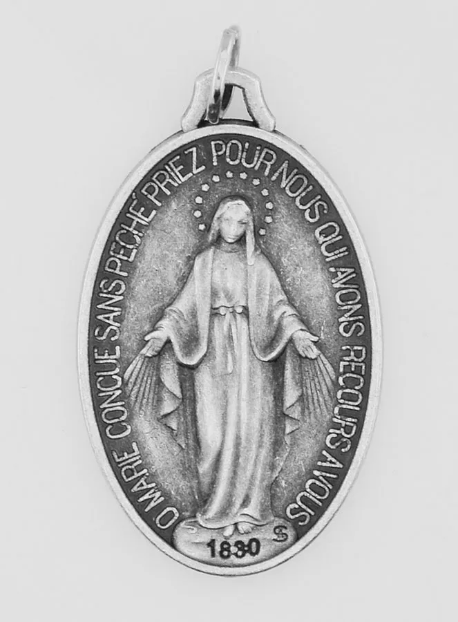 Miraculous Medal 30mm - Prayer in French (pic 3)
