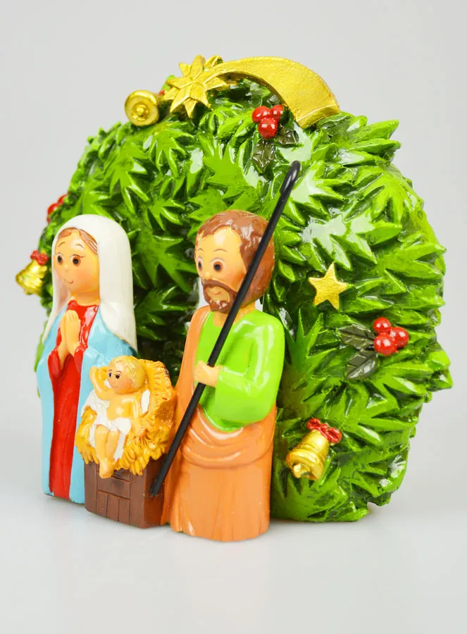 Holy Family Table Centrepiece Christmas Spirit - 15cm (pic 2)