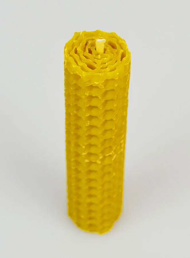 100% Beeswax Tabletop Candle - 10cm (pic 2)