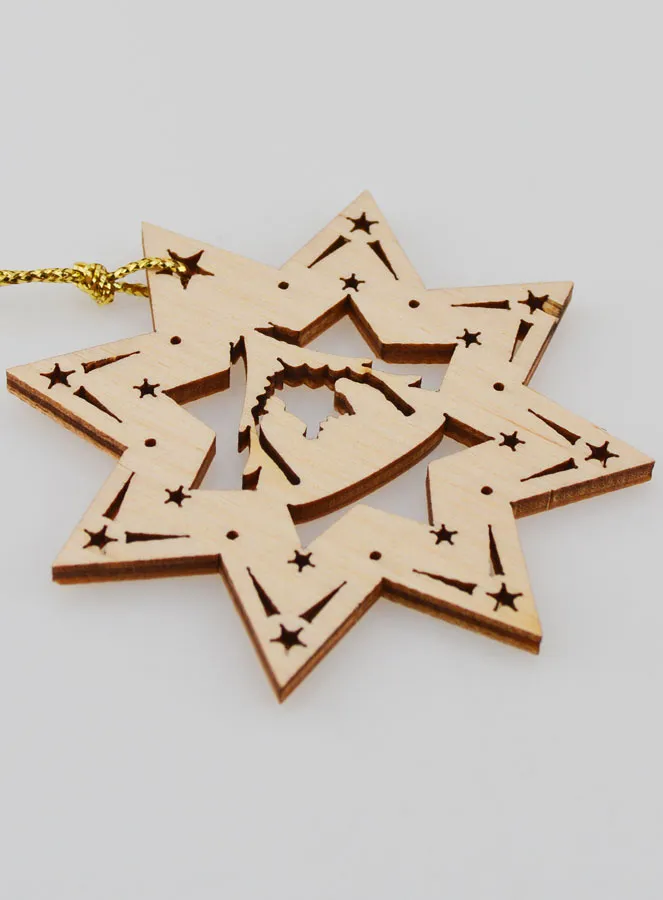 Hanging Christmas Decoration Nativity Scene - Star (pic 4)
