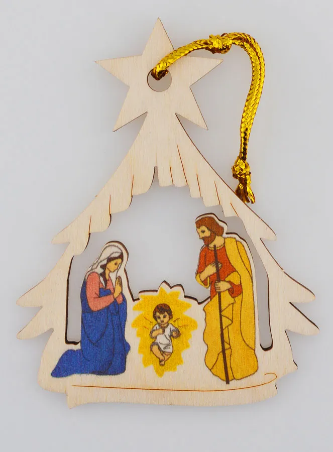 Christmas Nativity Hanging Decoration - Stable (pic 1)
