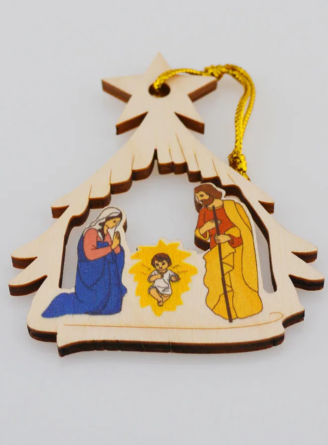 Christmas Nativity Hanging Decoration - Stable (pic 2)
