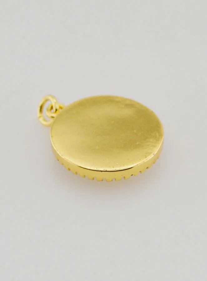 Miraculous Virgin Mary Medal in Mother-of-Pearl - 15mm (pic 4)