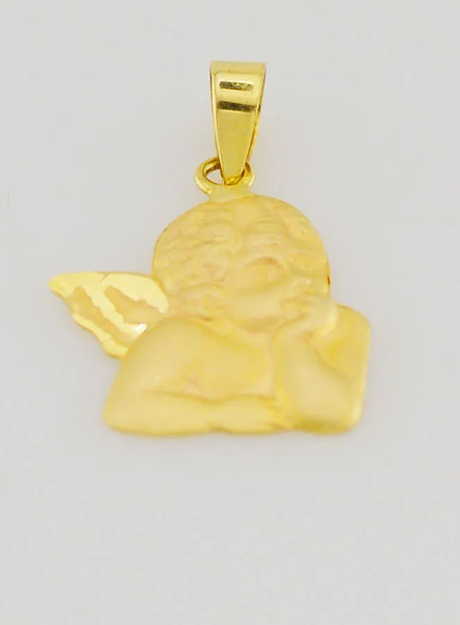 Guardian Angel Medal in 375 Gold - 14mm (pic 2)