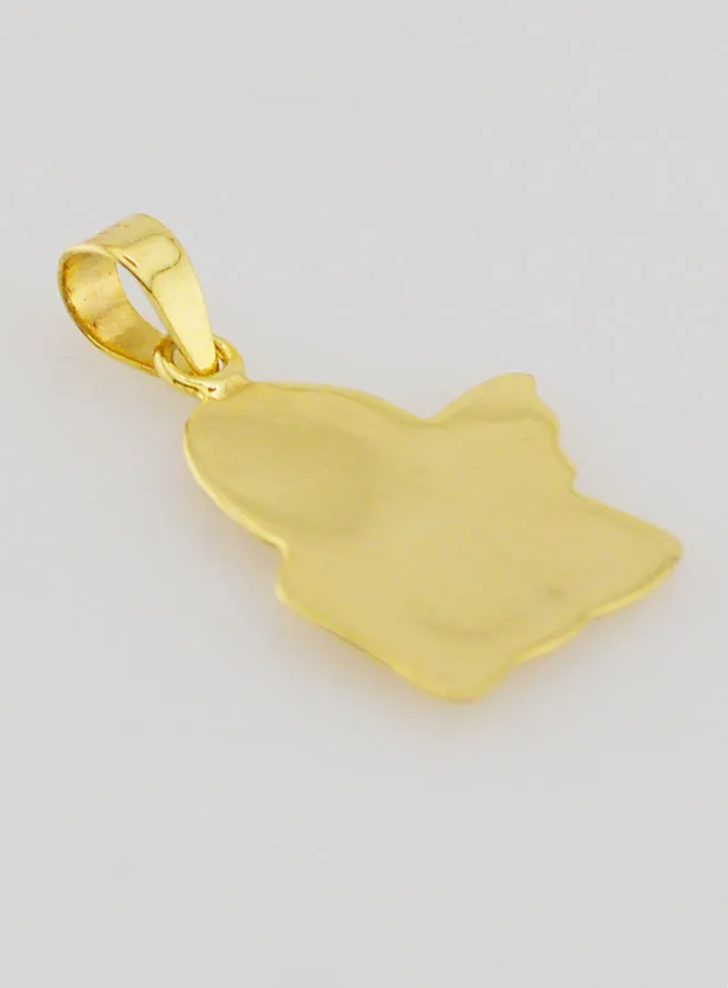 Guardian Angel Medal in 375 Gold - 14mm (pic 4)