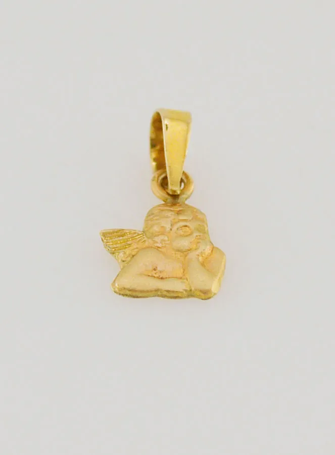 Guardian Angel Medal in 375 Gold - 6mm (pic 2)