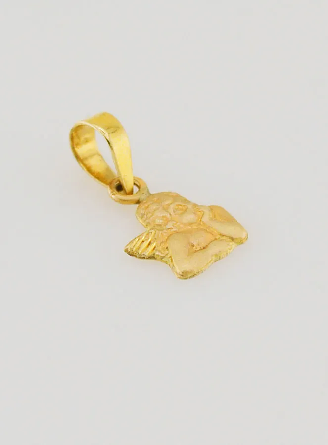 Guardian Angel Medal in 375 Gold - 6mm (pic 3)