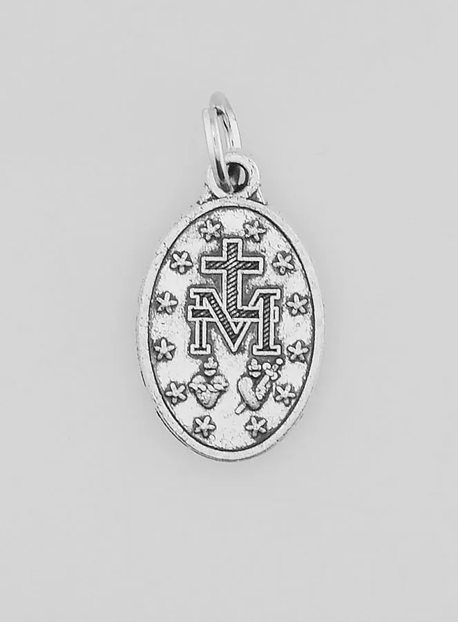 Miraculous Medal with Ridged Edge - 17mm (pic 4)
