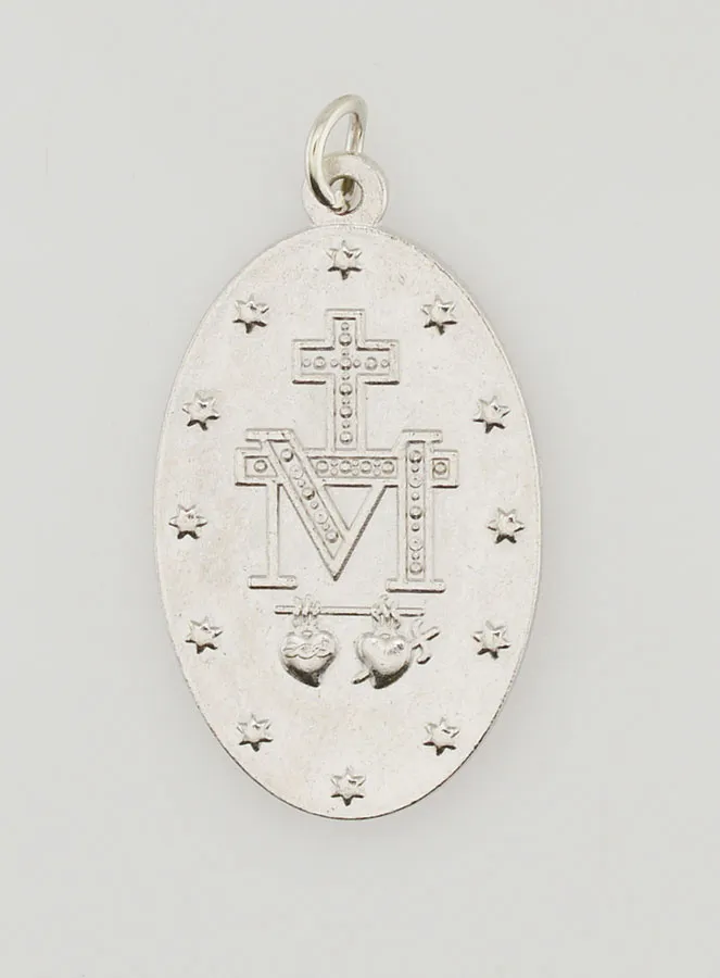 Blue Miraculous Medal - 30mm (pic 4)