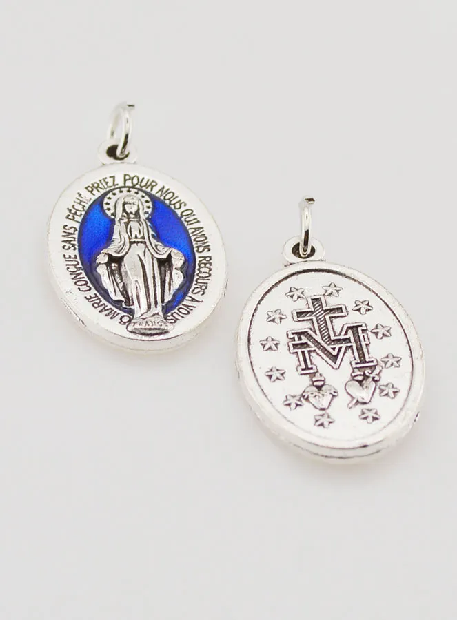 Blue Miraculous Medal - 22mm (pic 2)