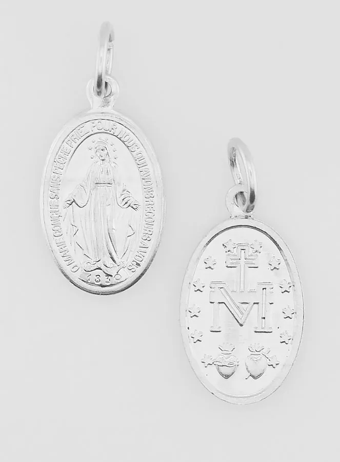 Aluminium Miraculous Medal - 19mm (pic 1)