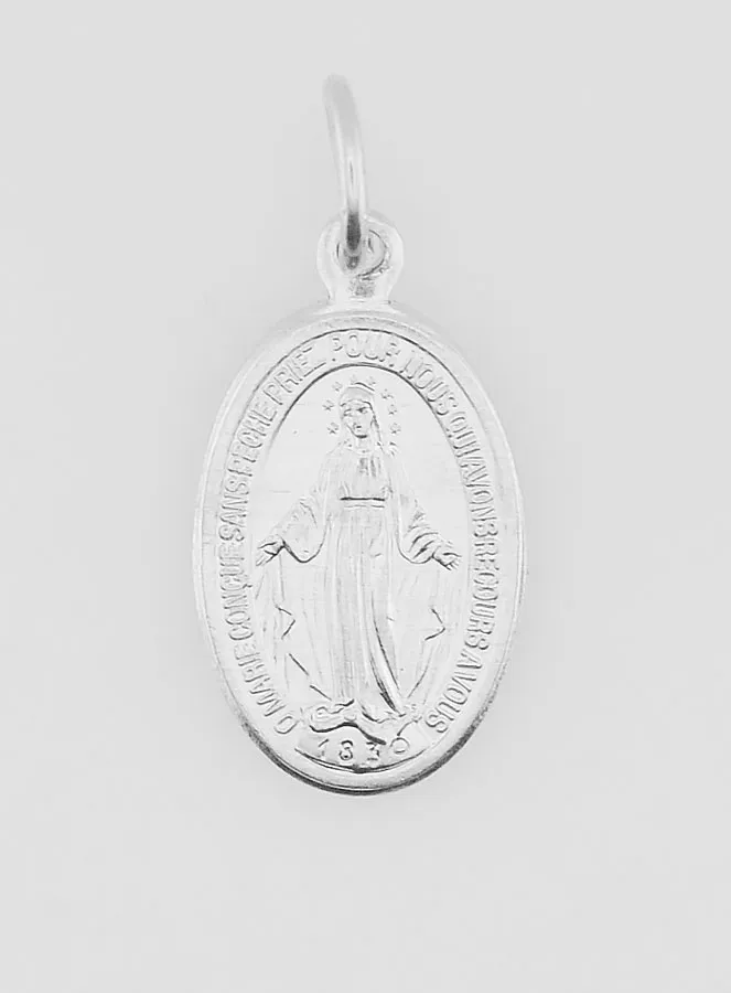 Aluminium Miraculous Medal - 19mm (pic 3)