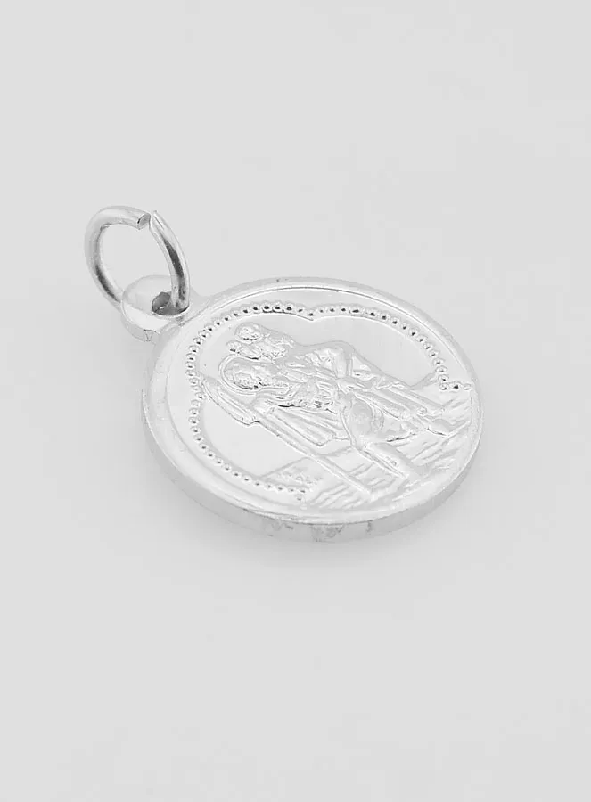 Saint Christopher Medal in Aluminium - 15mm (pic 3)