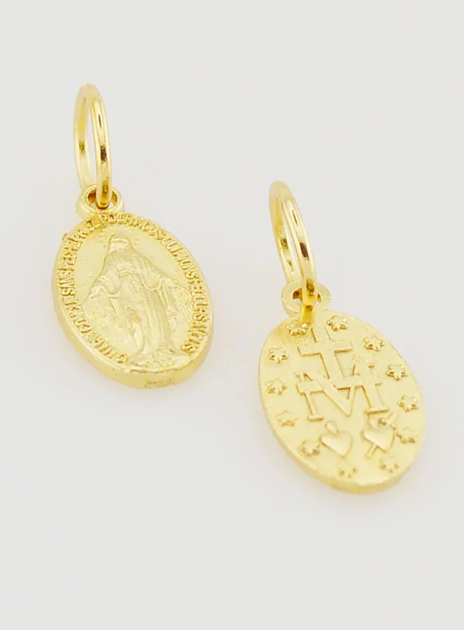 Golden Miraculous Medal Rue du Bac Paris - 12mm (pic 2)