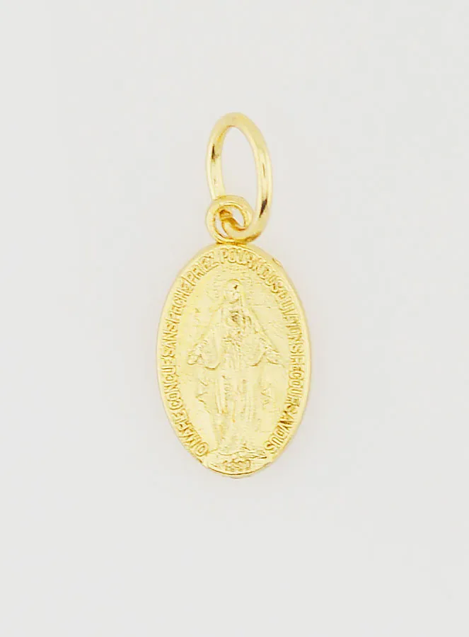Golden Miraculous Medal Rue du Bac Paris - 12mm (pic 3)